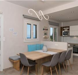 7 bedroom seafront luxury villa with pool & jacuzzi, near Acharavi, sleeps 14-15